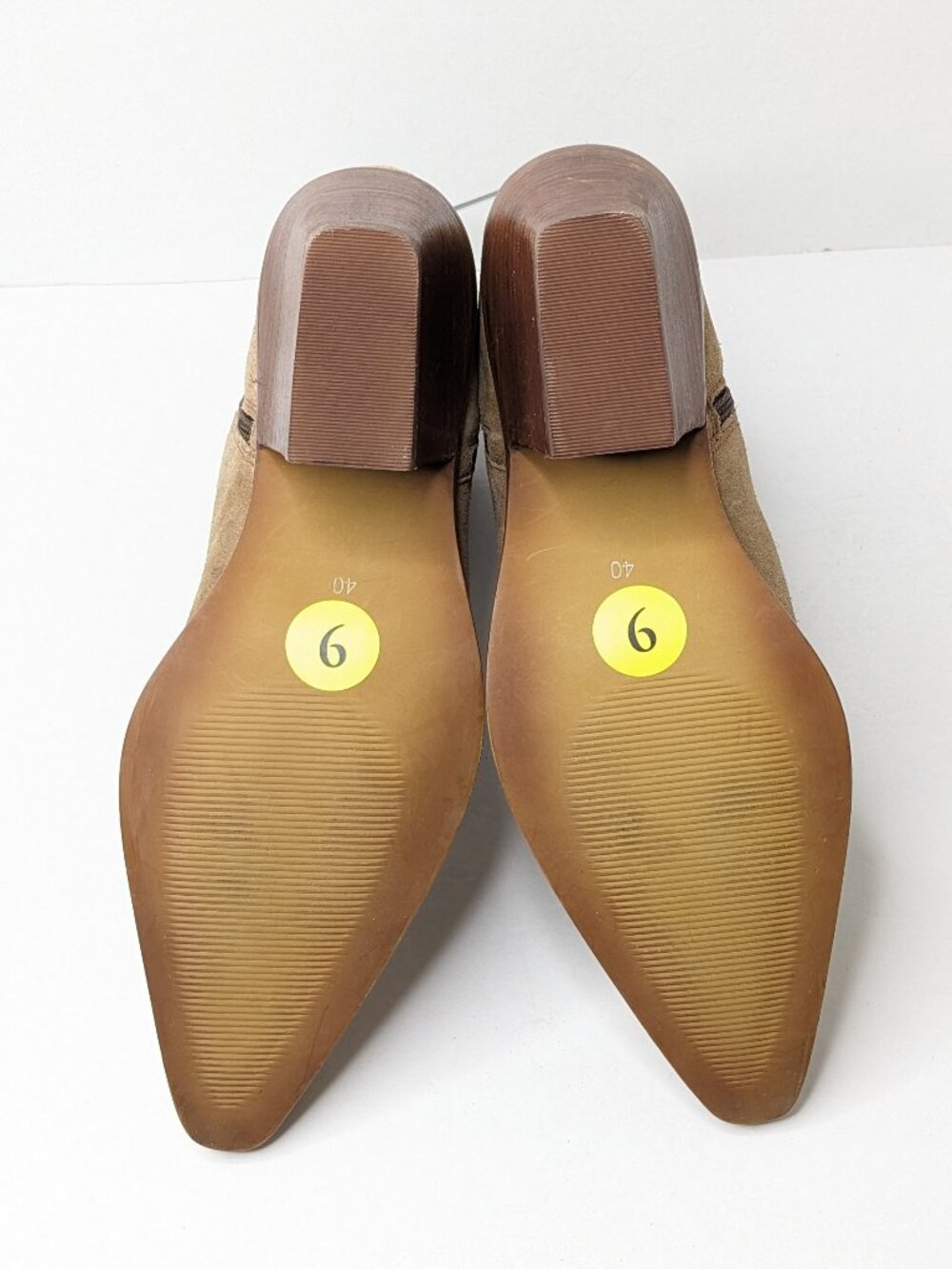 House of Harlow 1960 Western Ankle Booties Taupe Suede Womens 9 - Picture 5 of 6